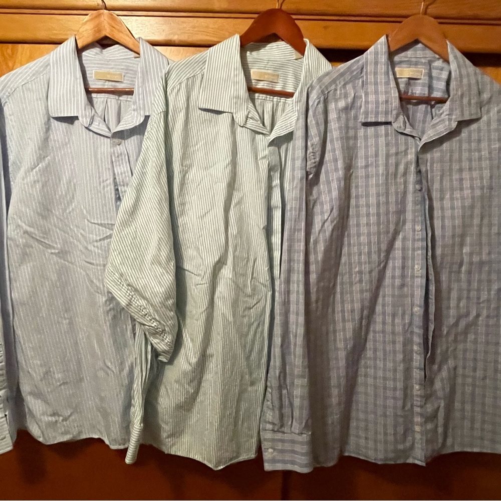 Group of 3 Michael Kors Dress Shirts - Big and Tall